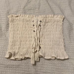 American Eagle Lace Up Tube Top - XS